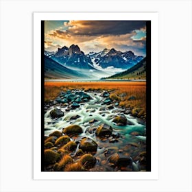 Rocky Mountain Stream Art Print