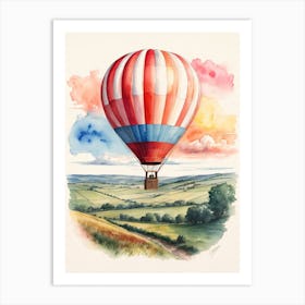 Hot Air Balloon In The Sky Art Print