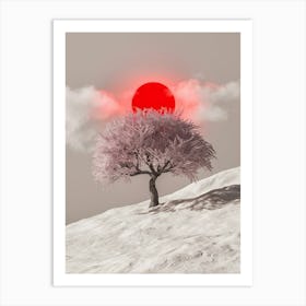 Red Cherry Tree 1 Art Print