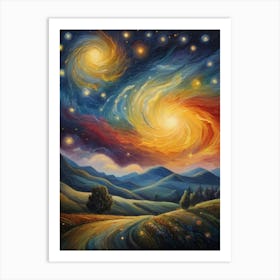 Starry Night 101 Art Print