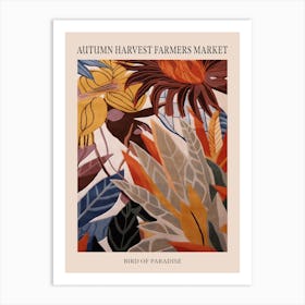 Fall Botanicals Bird Of Paradise 2 Poster Art Print