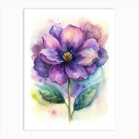 Watercolor Flower 1 Art Print