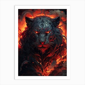 Black Tiger Art Print