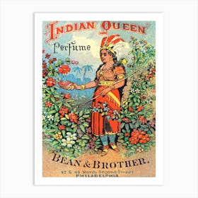 Indian Queen, Vintage Advertisement Art Print