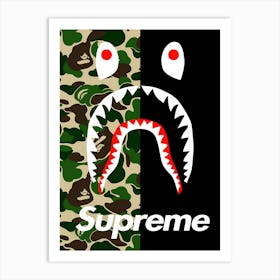 Supreme Shark 2 Art Print