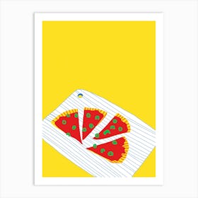 Half A Pizza Art Print