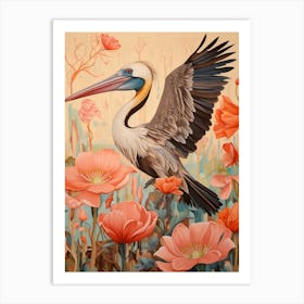 Brown Pelican 3 Detailed Bird Painting Art Print