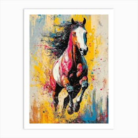 Horse Running Art Print