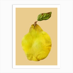 Yellow Pear Art Print