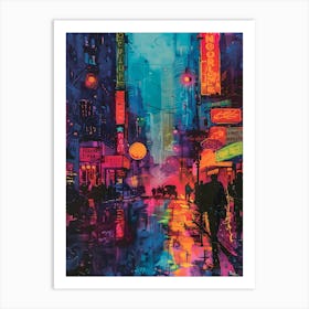 New York City, Vibrant, Bold Colors, Pop Art Art Print
