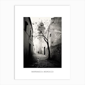 Poster Of Nazareth, Israel, Photography In Black And White 3 Art Print