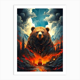 Bear In The Forest 2 Art Print