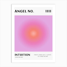 Angel Number 111 Intuition Art Print