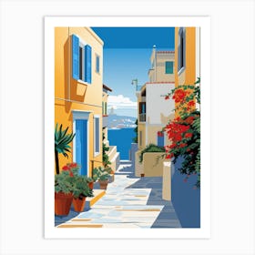 Crete Street Art Print