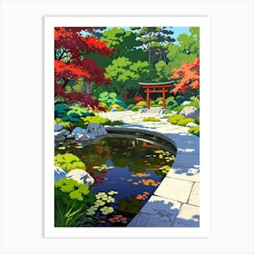 Japanese Garden 2 Art Print