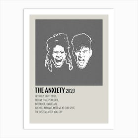 The Anxiety 2020 Poster Art Print