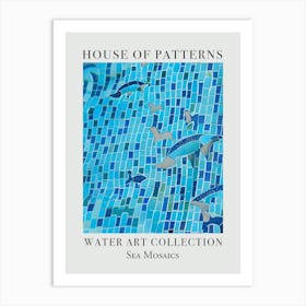 House Of Patterns Sea Mosaics Water 3 Art Print