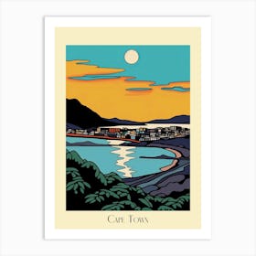 Poster Of Minimal Design Style Of Cape Town, South Africa 2 Art Print