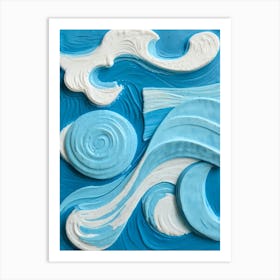 Wave Painting Art Print