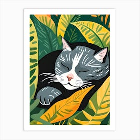 Cat In The Jungle Art Print