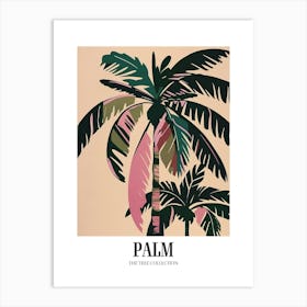 Palm Tree Colourful Illustration 1 Poster Art Print