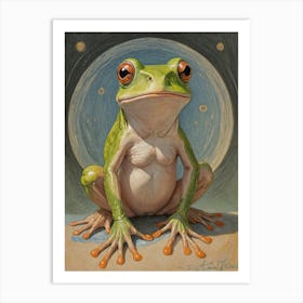 Green Frog Art Print