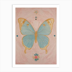 Pastel Butterfly Art Print