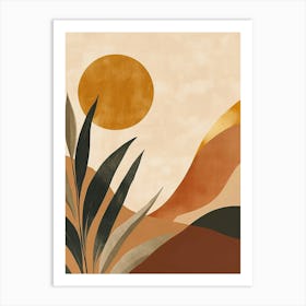 Desert Landscape Canvas Print Art Print