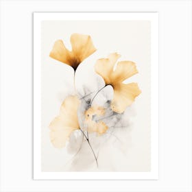 Ginkgo Leaves 6 Art Print