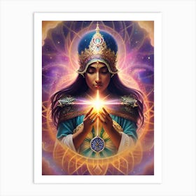 Goddess Of Light Art Print