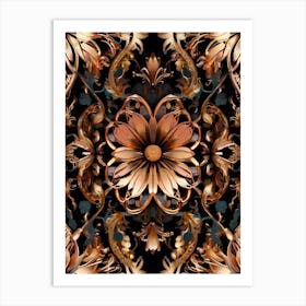 Perfect Symmetry- Symmetrical Seamless Texture. 1 Art Print