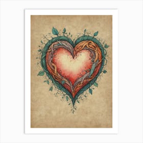 Heart Of Nature 2 Art Print