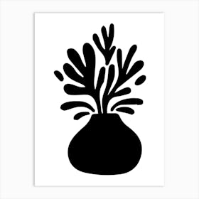 Plant In A Vase Art Print