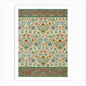 Emile Prisses D’Avennes Pattern, Plate No,33, La Decoration Arabe,Digitally Enhanced Lithograph From Own Original Art Print