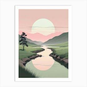 Serene Landscape Art Print (6) Art Print