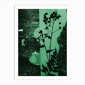 Abstract Green Nature Art Print