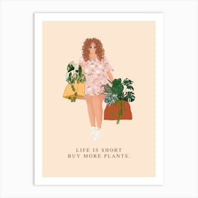 Happy Plant Lover Art Print