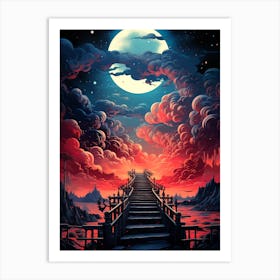 Bridge To The Moon Art Print