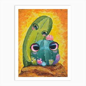 Cactus Family, Fantastic Creatures Art Print