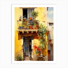 Yellow House Art Print