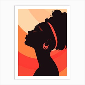 Silhouette Of A Woman 17 Art Print