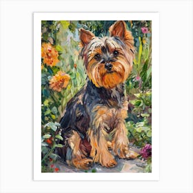 Yorkshire Terrier Acrylic Painting 5 Art Print