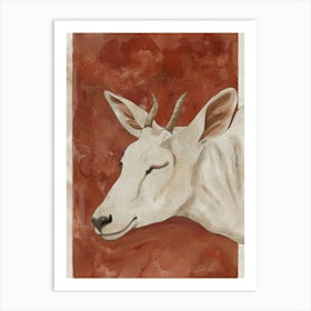 White Goat Art Print