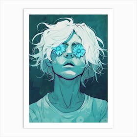 Blue Eyes 2 Art Print