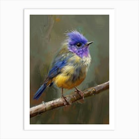 Blue-And-Yellow Bird Art Print