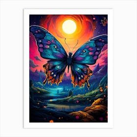 Butterfly In The Sky Art Print