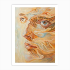 Abstract Of A Face 4 Art Print