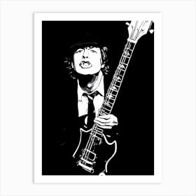 angus young ac dc band music 8 Art Print