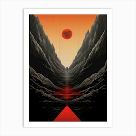 Red Sun In The Sky Art Print