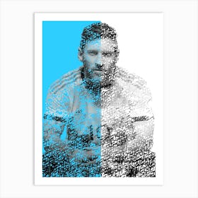 Messi Portrait Art Print